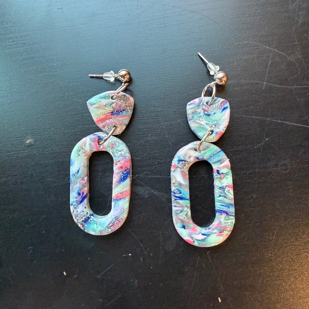 Polymer clay earrings
